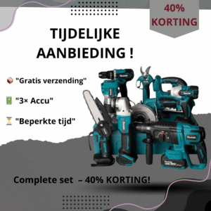 Complete elektrische gereedschapsset