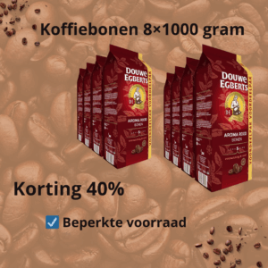 Douwe Egberts Aroma Rood Koffiebonen 8×1000 gram